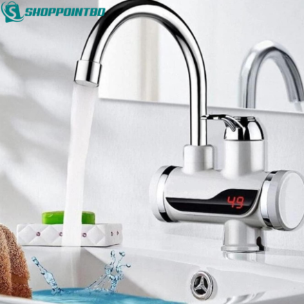 Electric Instant Hot Water Tap for any wall Mount with led Display
